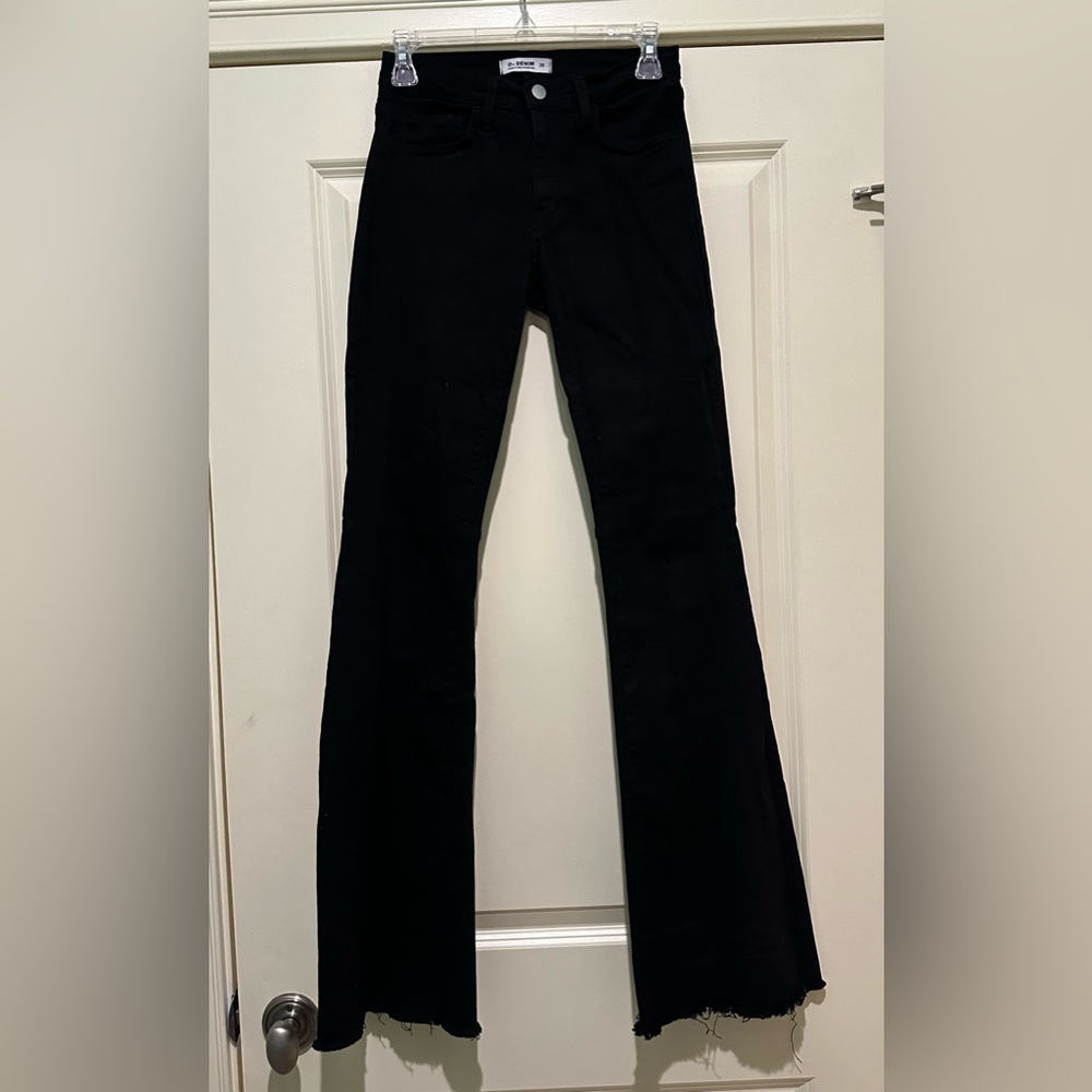 O2 Denim Flare Black Jeans